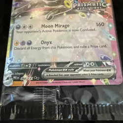 SEALED Umbreon Ex Stamped Pokemon Prismatic Evolutions Promo 60/131 W/Dividers - Image 3