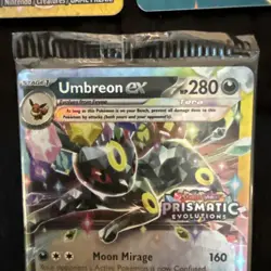 SEALED Umbreon Ex Stamped Pokemon Prismatic Evolutions Promo 60/131 W/Dividers - Image 4
