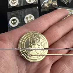 Pokemon Zamazenta Ultra Premium Collection Metal Coin Dice Poison Burn Counter - Image 5