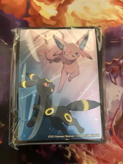 Pokemon Tcg Prismatic- Umbreon Espeon Figure, Pin And Sleeves Accessories Bundle - Image 5