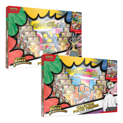 Pokemon 🇫🇷 Artset 2x Coffret Poster Mega Lucario & Gardevoir ME2.5 Heros Preco - Image 1