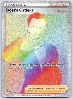 Boss's Orders (Secret) 200/192 (NM) - SWSH02: Rebel Clash - Pokemon TCG - Image 1