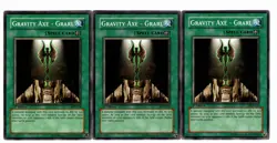 Yugioh- 3X Gravity Axe - Grarl - Common - 1st Edition - DCR-034 - Near Mint - Image 1