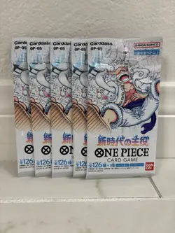 5x One Piece OP-05 Awakening of The New Era Booster Packs Japanese Edition TCG - Image 1