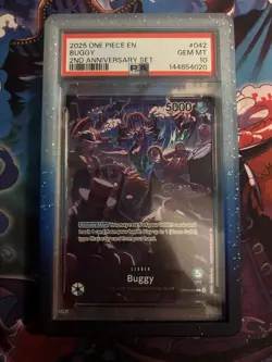 One Piece Buggy English Version 2nd Anniversary Set PSA 10 - Image 1