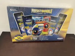 Presstibundle Pokemon Card Bundle 5 Packs 50+ Cards 5+ Holo or Rare Sealed Box - Image 1