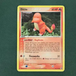 MP Ditto 61/113 Charmander EX Delta Species Common Nintendo Pokemon Card - Image 1