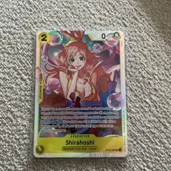 Shirahoshi OP12-102 SR ONE PIECE Tcg Card Game NM YELLOW - Image 1