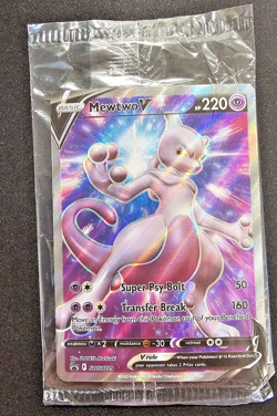 Pokemon Mewtwo V Black Star Promo Full Art Holo Pokemon GO SWSH229 Card -SEALED - Image 1