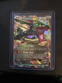 Rayquaza EX 85/124 Dragons Exalted NM Ultra Rare Pokemon Card - Image 1