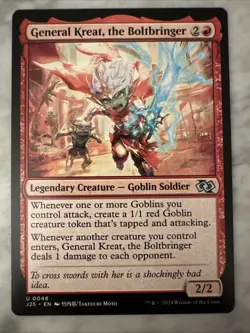 General Kreat, the Boltbringer (Anime) #48 NM Foundations Jumpstart Magic MTG - Image 1