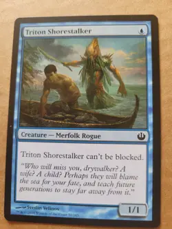 MTG Magic Triton Shorestalker (56/171) Journey into Nyx Merfolk LP BULK DISCOUNT - Image 1
