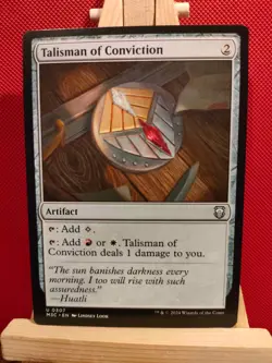 Talisman of Conviction - Modern Horizons 3 Commander - Uncommon - NM - MTG - Image 1