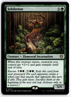 Jubilation NM ECC Commander: Lorwyn Eclipsed MTG - Image 1