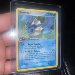 Pokemon TCG Vaporeon Unseen Forces Holo Rare 19/115 LP Card - Image 1