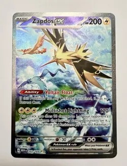 Zapdos 202/165 Scarlet & Violet 151 Special Illustration Rare NM Pokemon TCG - Image 1