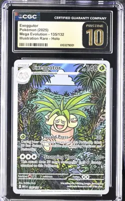 Pokemon 2025 Exeggutor 135/132 Me01: Mega Evolution Holo CGC 10 PRISTINE - Image 1