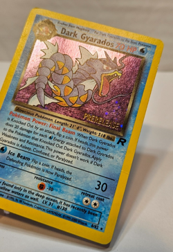 Dark Gyarados 8/82 Holo Rare Unlimited PRERELEASE Team Rocket Pokemon 1261 - Image 3