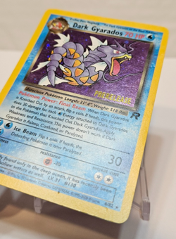 Dark Gyarados 8/82 Holo Rare SWIRL Unlimited PRERELEASE Team Rocket Pokemon 1263 - Image 2