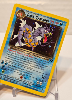 Dark Gyarados 8/82 Holo Rare SWIRL Unlimited PRERELEASE Team Rocket Pokemon 1263 - Image 4