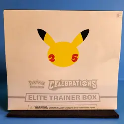Pokemon Celebrations 2021 25th Anniversary Elite Trainer Box ETB Factory Sealed - Image 1