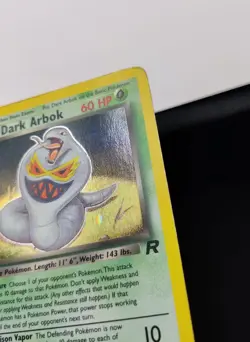 Pokemon Vintage EN Dark Arbok Team Rocket Set Holo Rare #002/082 MP-HP (Holo Swi - Image 3