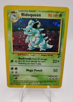 Pokemon Vintage EN Nidoqueen Jungle Set Holo Rare #012/130 MP - Image 1