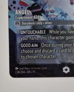 Disney Lorcana Winterspell Angel Experiment 624 Enchanted Rare Pack Fresh - Image 3