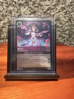 Disney Lorcana TCG Fabled Belle Accomplished Mystic Cold Foil 40/204 Super Rare - Image 1