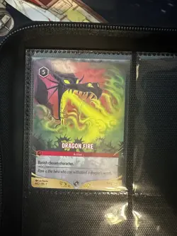 Disney Lorcana Non-Foil Dragon Fire DLC Promo - Image 1