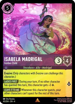 Cold Foil ISABELA MADRIGAL GOLDEN CHILD 1x Rare Disney Lorcana NM - Image 1