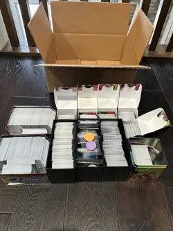 Huge Pokemon Card Lot! Full ETB of Holos/Reverse Holos! READ Description!! - Image 1