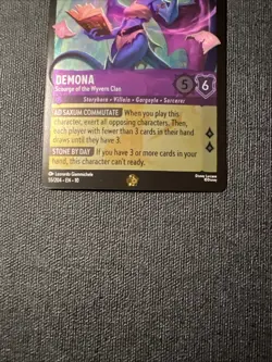 Disney Lorcana TCG Demona-Scourge of the Wyvern Clan Regular Character Card - Image 3
