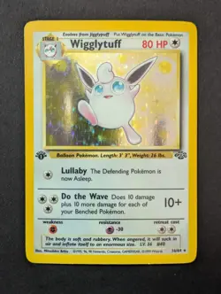 Pokemon TCG Wigglytuff Holo Rare Card 16/64 1st Edition Pokemon TCG Vintage Card - Image 1