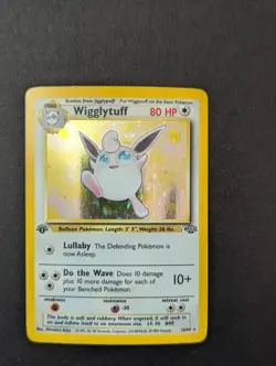 Pokemon TCG Wigglytuff Holo Rare Card 16/64 1st Edition Pokemon TCG Vintage Card - Image 4