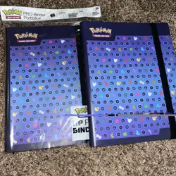 2014 Pokemon TCG Ultra Pro 360 Card Binder Blue Silhouettes - Image 1