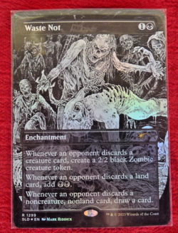 MTG 2023 Waste Not Enchantment #R 1299 Secret Lair Drop Series Foil English-NM/M - Image 1