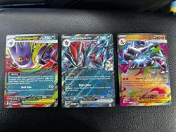 Pokemon TCG - 3 Card Lot - Mega Gengar Ex - Mega Charizard X Ex -N’s Zoroark Ex - Image 1