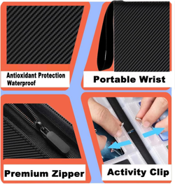 Premium 9-Pocket Zipper Card Binder for 720 MTG TCG Sports Cards - Black - Image 2