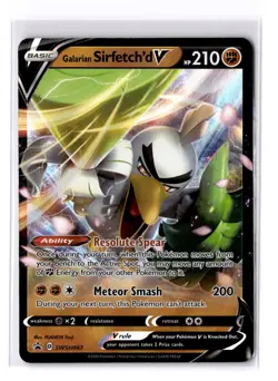 Galarian Sirfetch'd V - SWSH043 Sword & Shield Black Star Promo Card - NM - Image 1