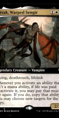 Verrak, Warped Sengir LP Light Play Dominaria United Commander MTG [11729] - Image 1