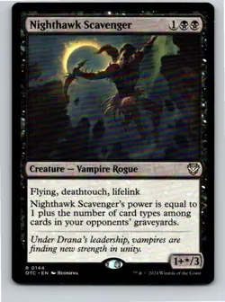Magic the Gathering Nighthawk Scavenger Outlaws Thunder Junction Commander MTG - Image 1