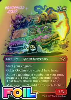 x1 Howlsquad Heavy DFT Aetherdrift MTG 342 FOIL RARE SHOWCASE M/NM 1x - Image 1