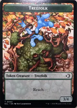 Treefolk // Goblin Double-Sided Token T Lorwyn Eclipsed 3 // 6 NM - Image 1