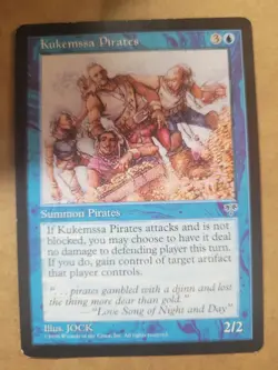 Kukemssa Pirates Mirage Magic the Gathering MTG 1996 English (JOCK) Blue Rare LP - Image 1