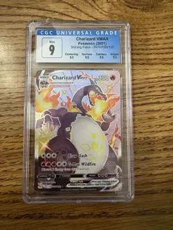 Pokemon Charizard VMAX Shining Fates: Shiny Vault SV107/SV122 Shiny Holo CGC 9 - Image 1
