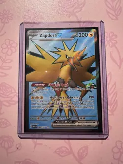 Zapdos ex 192/165 Sv: Scarlet & Violet 151 Ultra Rare EX Holo 200HP Pokemon TCG - Image 1