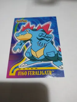 Feraligatr Topps Pokemon Animation Non Foil Johto League Champions #160 Glossy - Image 1
