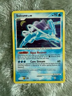 Pokemon TCG Suicune Secret Wonders 19/132 Holo Holo Rare Sleeved - Image 1