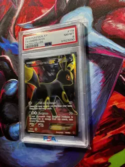 2016 POKEMON XY FATES COLLIDE 119 FULL ART UMBREON EX PSA 8 - Image 1